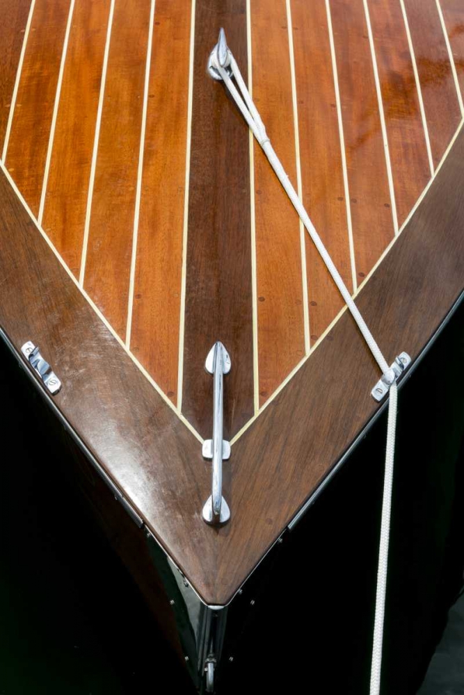 WA, Boat bow at a Wooden Boat Festival